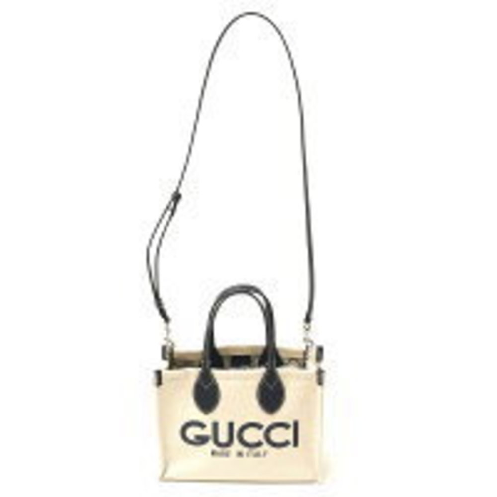 Gucci Tote Bag FACVW Handbag GG Supreme Leather Beige - Picture 2 of 7